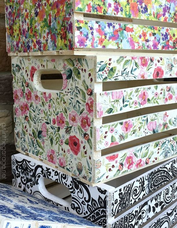 Cómo decorar Cajas de Madera con papel Decoupage